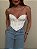 Corselet Bordado Costanza Branco - Imagem 1