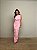 Vestido Midi Drapeado Alba Rosa Claro - Imagem 3