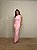 Vestido Midi Drapeado Alba Rosa Claro - Imagem 1
