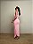 Vestido Midi Drapeado Alba Rosa Claro - Imagem 5