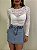 Saia Short Jeans Claro Luna - Imagem 2