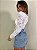 Saia Short Jeans Claro Luna - Imagem 12