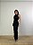 Vestido Midi Drapeado Alba Preto - Imagem 1