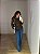 Blusa Renda Assimétrica Francesca Marrom - Imagem 6