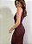 Vestido Midi Drapeado Alba Marrom - Imagem 9