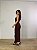 Vestido Midi Drapeado Alba Marrom - Imagem 4