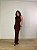 Vestido Midi Drapeado Alba Marrom - Imagem 8