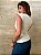 Blusa Transpassada Thea Off White - Imagem 3