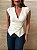 Blusa Transpassada Thea Off White - Imagem 4