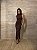 Vestido Midi Solenna Marrom - Imagem 1