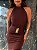 Vestido Midi Celine Marrom - Imagem 4