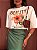 T-shirt Cropped Flor Louise Off White - Imagem 3
