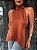 Blusa Cetim Celine Terracota - Imagem 4