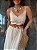 Vestido Midi Alongado Louise Bege Claro - Imagem 7