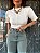 T-shirt Cropped Zoe Off White - Imagem 6