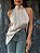 Blusa Cetim Celine Champanhe - Imagem 5