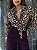 Camisa Cropped Amarração Zoe Animal Print - Imagem 1