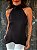 Blusa Cetim Celine Preta - Imagem 5