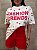 Maxi T-shirt Poá Off White/Vermelho - Imagem 1