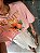 T-shirt Cropped Flor Louise Rosa - Imagem 3