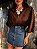 Saia Short Jeans Escuro - Imagem 3