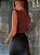 Body Drapeado Claire Marrom - Imagem 3