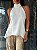 Blusa Cetim Celine Branca - Imagem 1