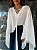 Blusa Bata Transparência Francesca Branca - Imagem 1