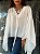 Blusa Bata Transparência Francesca Branca - Imagem 8