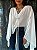Blusa Bata Transparência Francesca Branca - Imagem 3