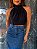 Cropped Gola Alta Jade Preto - Imagem 1
