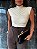 Body Drapeado Claire Off White - Imagem 1
