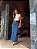 Saia Midi Jeans Escuro Victoria - Imagem 9
