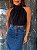Saia Midi Jeans Escuro Victoria - Imagem 6