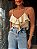 Cropped Babado Celeste Bege Claro - Imagem 5