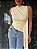 Blusa Drapeada Charlotte Off White - Imagem 6