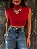 Cropped Gola Alta Victoria Vermelho - Imagem 1