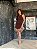 Vestido Curto Monetti Marrom - Imagem 1
