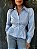 Camisa Peplum Azul Claro - Imagem 3