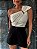 Blusa Nula Manga Laura Off White - Imagem 4