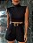 Cropped Gola Alta Victoria Preto - Imagem 1