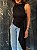 Blusa Drapeada Charlotte Preta - Imagem 6