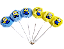 KIT C/12 LÁPIS POMPOM MINIONS - Imagem 1