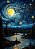 CADERNO MÉDIO ESTILO VAN GOGH CAPA DURA SEM PAUTA - Imagem 1