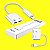 Adaptador Duplo Com Entradas Lighting Carregamento & Áudio Para Celulares iPhone Vários Modelos - Imagem 2