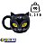Caneca 3D Artesanal Esmaltada 390ml Gatinho Preto Japonês - Imagem 5