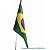 Kit 12 Bandeiras Brasil Média 40x60 Com Haste - Classe - Imagem 2