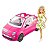 Boneca Barbie com  Carro Fiat Rosa - Mattel - Imagem 1