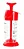 Espumador de Leite Pressca vermelho 100 ml - Imagem 1