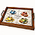 Bandeja de Azulejo - Quatro xícaras - Imagem 1